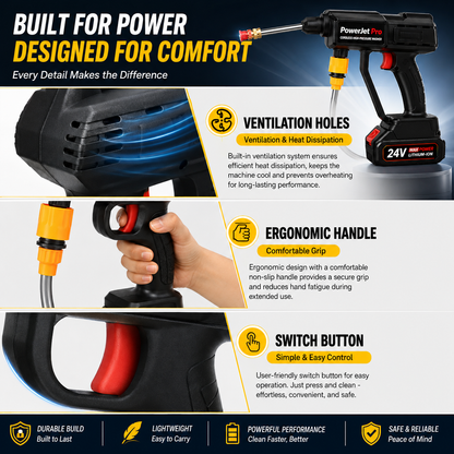 PowerJet Pro High-Pressure Gun Washer