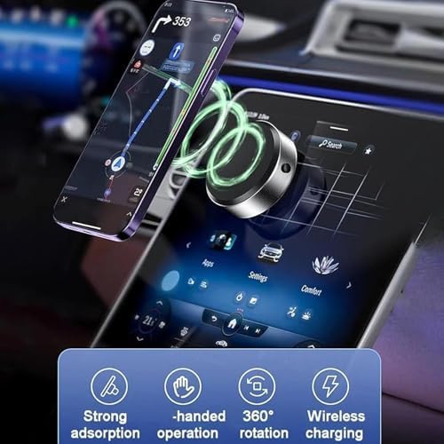 حامل هاتف مغناطيسي بتقنية الشفط الفراغي | Magnetic Vacuum Suction Mobile Holder
